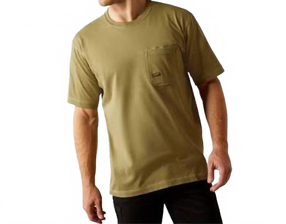 NEW ARIAT men's workman rebar t-shirt in green